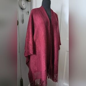 Max Studio Burgandy Wrap Scarf